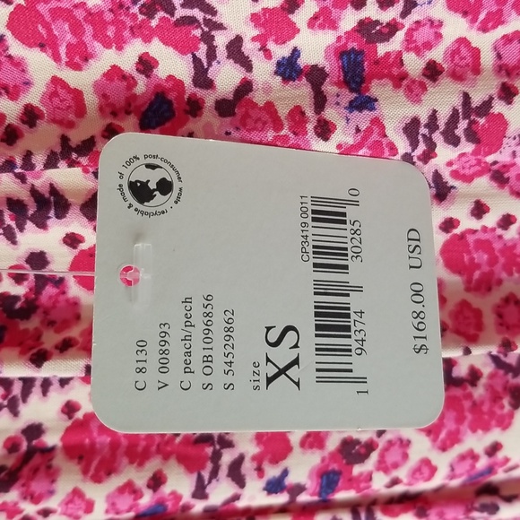 FREE PEOPLE HAPPY FEELINGS MIDI DRESS IN PEACH PIE COMBO- NWT - Picture 7 of 11